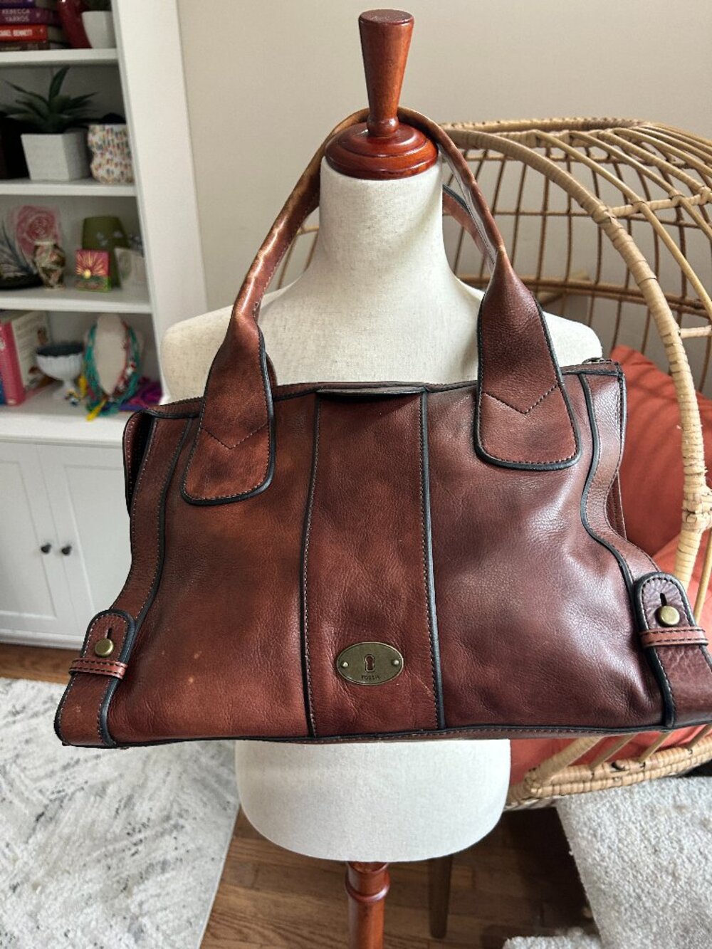 Fossil large satchel